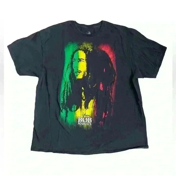 Zion Rootswear Other - Bob Marley Zion Rootswear Men’s T-Shirt Rasta Cotton Black Short Sleeve Tee XXL